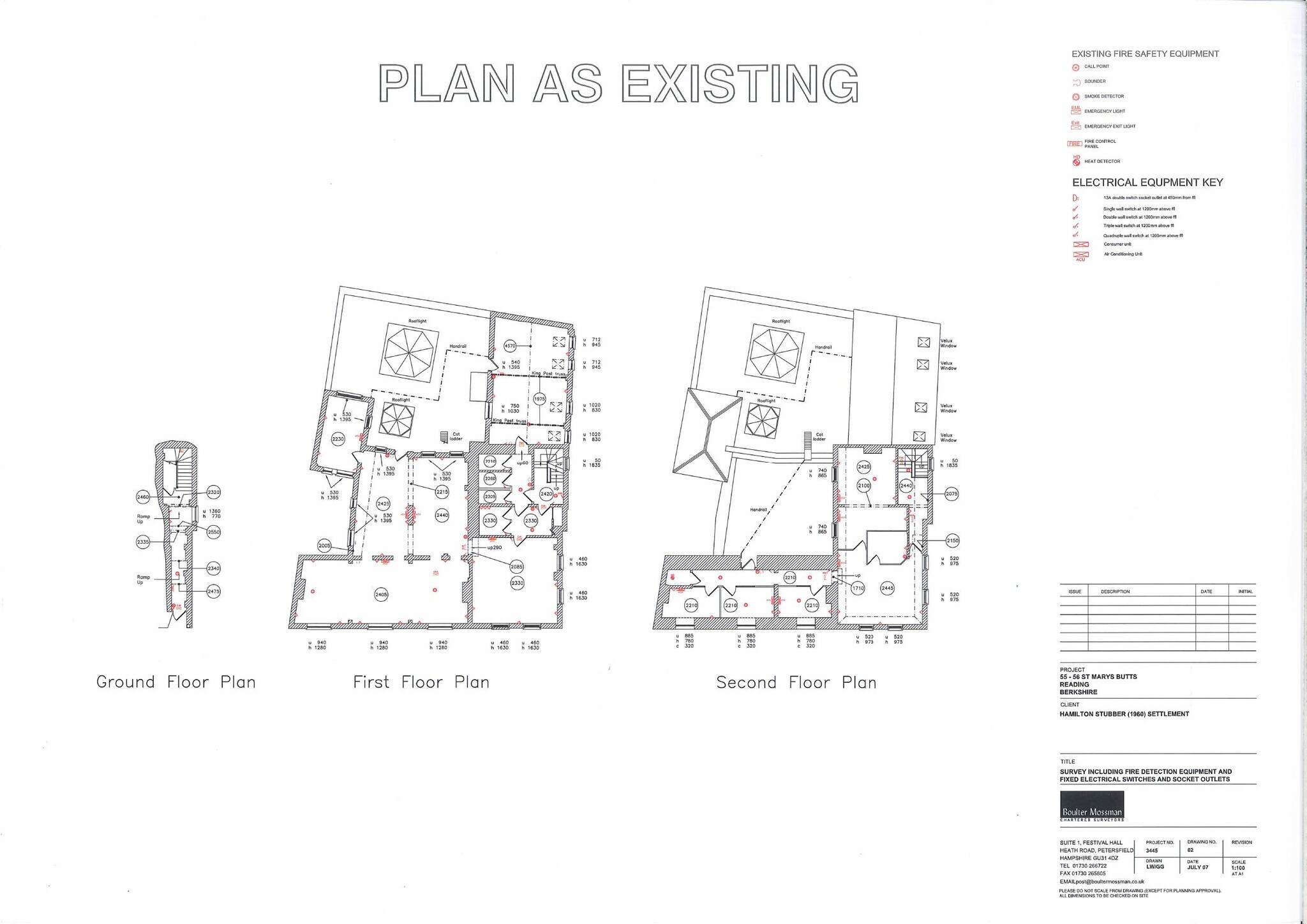 55-56 St Marys Butts, Reading à louer Plan d’étage– Image 1 sur 2