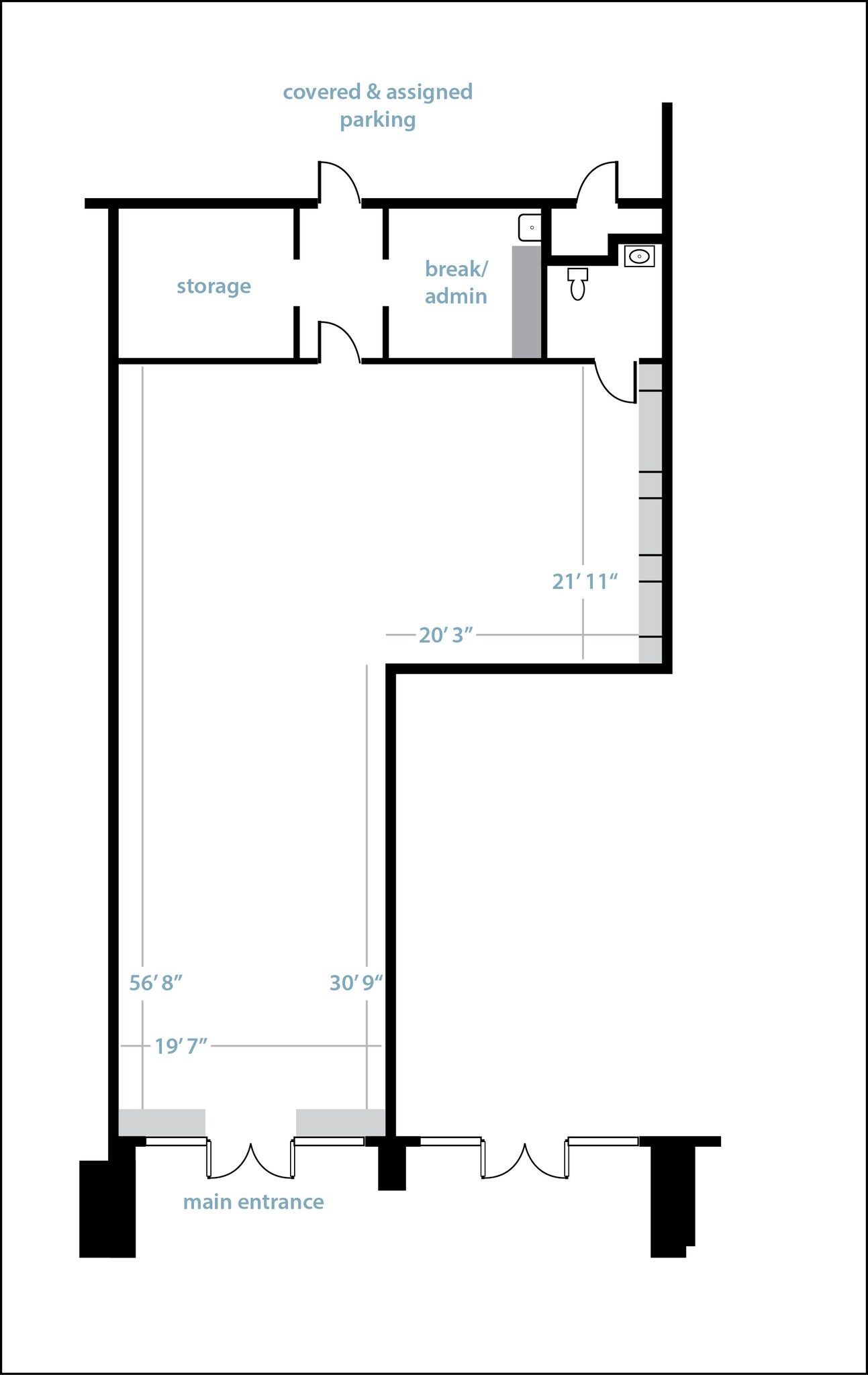 11417 Slide Rd, Lubbock, TX à louer Plan d’étage– Image 1 sur 6