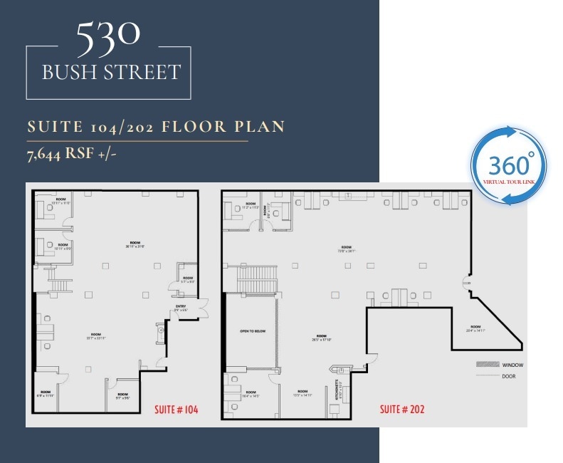 530 Bush St, San Francisco, CA à louer Plan d’étage– Image 1 sur 1