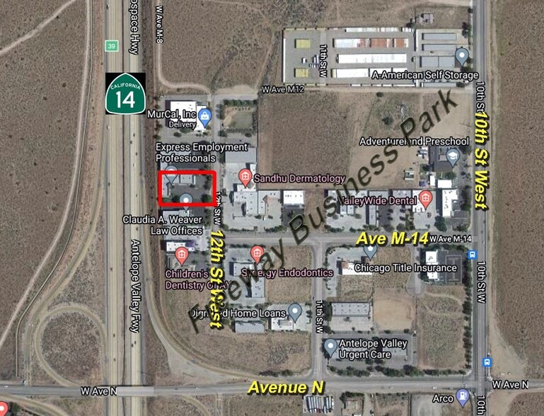 41319 12th St W, Palmdale, CA à louer - Aérien – Image 2 sur 2