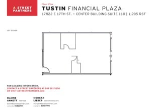 17852 E 17th St, Tustin, CA à louer Plan d’étage– Image 1 sur 1