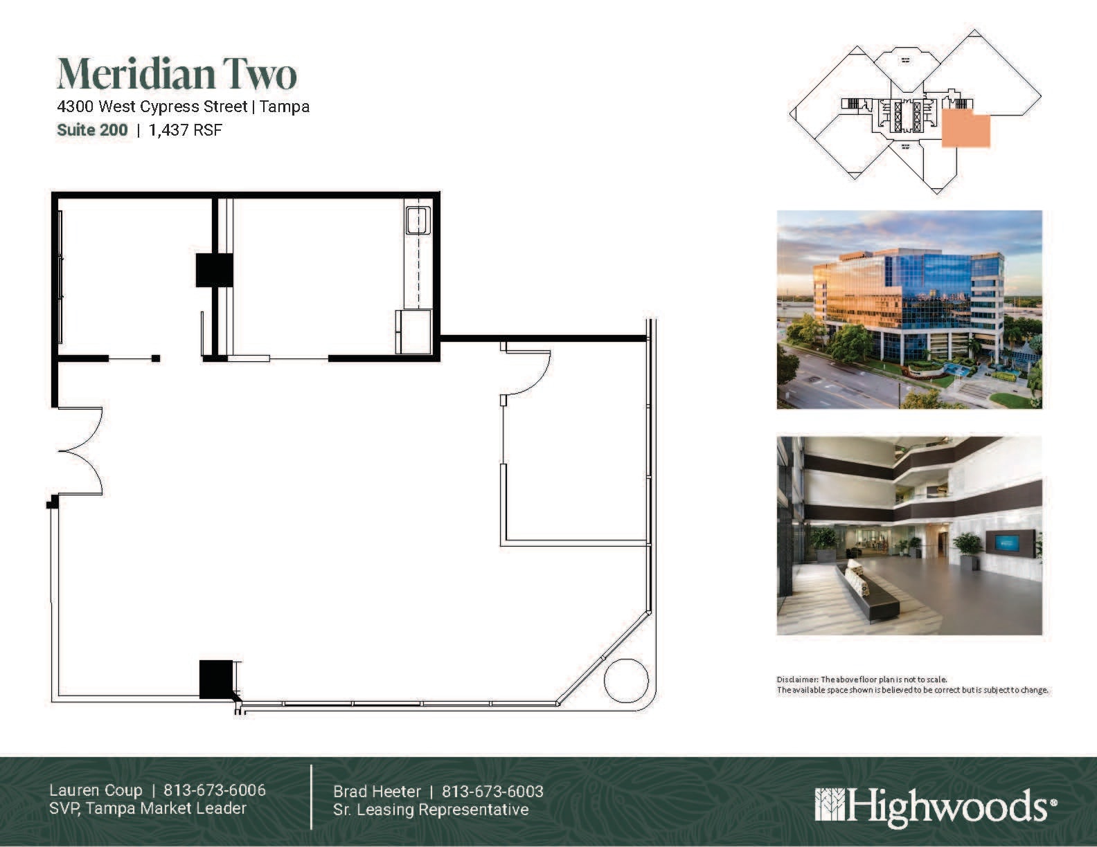 4350 W Cypress St, Tampa, FL à louer Plan d’étage– Image 1 sur 1