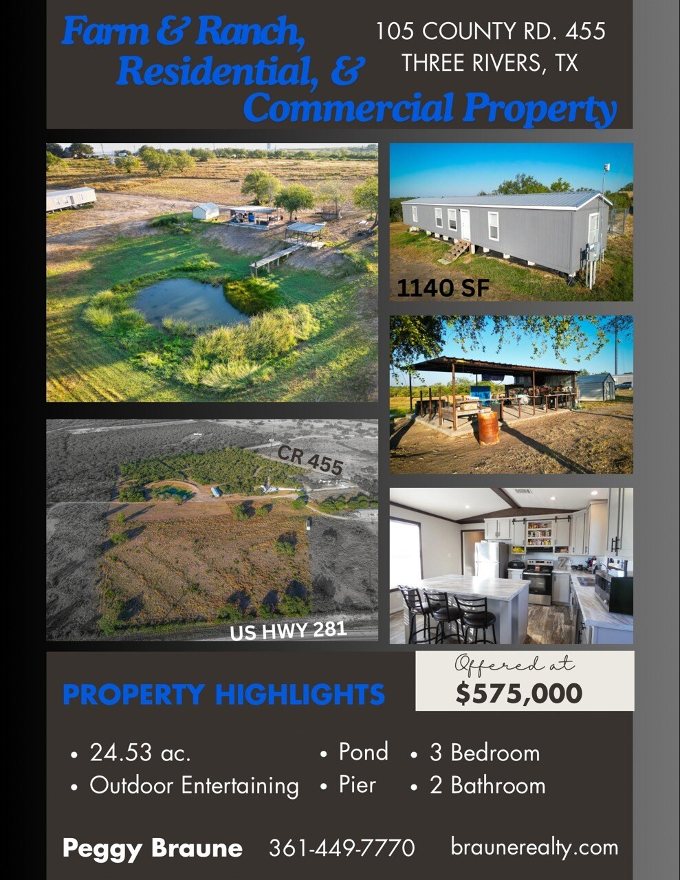 105 County Road 455, Three Rivers, TX à vendre Photo de l’immeuble– Image 1 sur 2