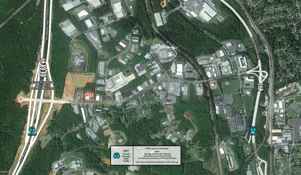 3110 Odd Fellows Rd, Lynchburg, VA à louer - Aérien – Image 2 sur 4