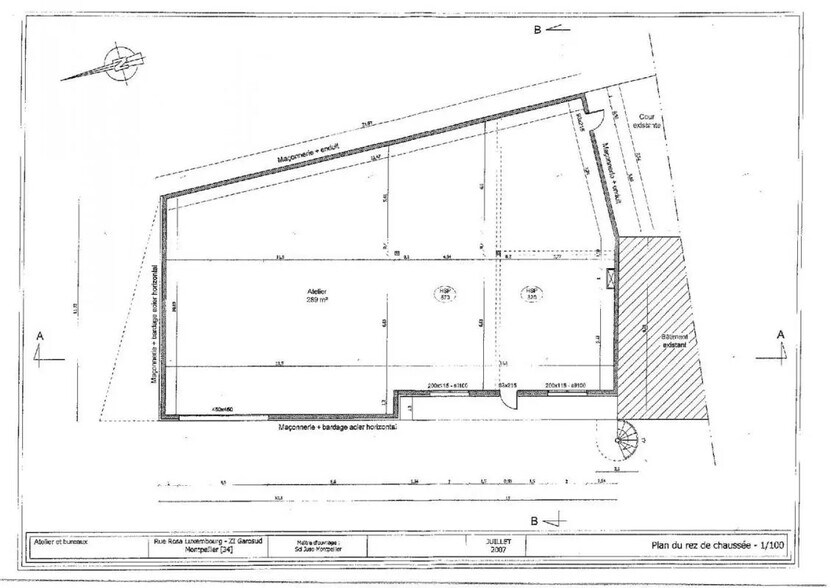 Bureau dans Montpellier à louer - Plan d’étage – Image 3 sur 5