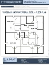 201-203 Elden St, Herndon, VA à louer Plan d’étage– Image 1 sur 1