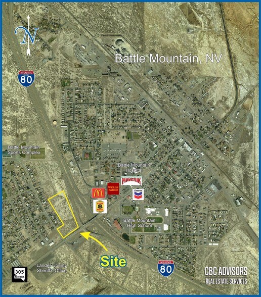 105 Lemaire Rd, Battle Mountain, NV à vendre - Aérien – Image 2 sur 3