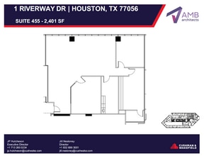 1 Riverway, Houston, TX à louer Plan d’étage– Image 1 sur 1
