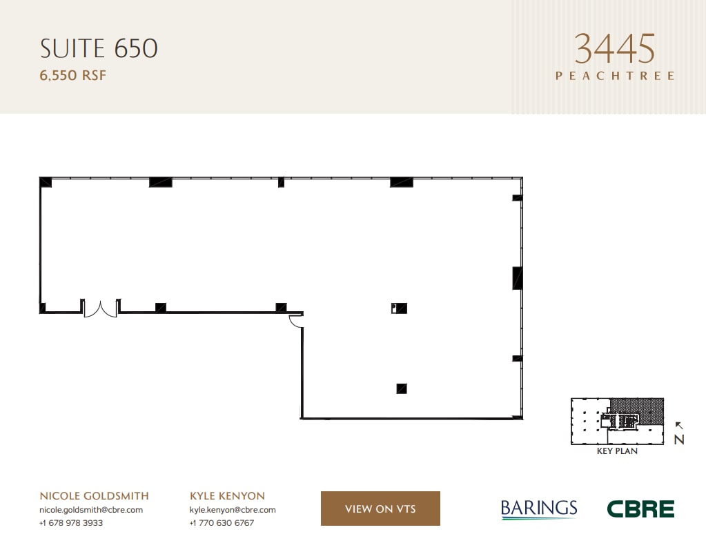 3445 Peachtree Rd NE, Atlanta, GA à louer Plan d’étage– Image 1 sur 1