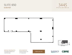 3445 Peachtree Rd NE, Atlanta, GA à louer Plan d’étage– Image 1 sur 1