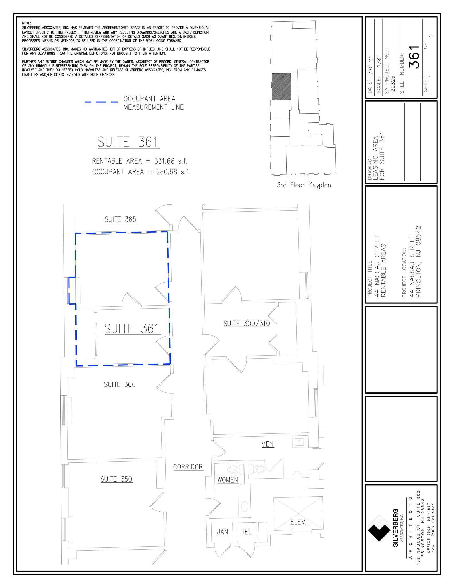 44 Nassau St, Princeton, NJ à louer Plan de site– Image 1 sur 1