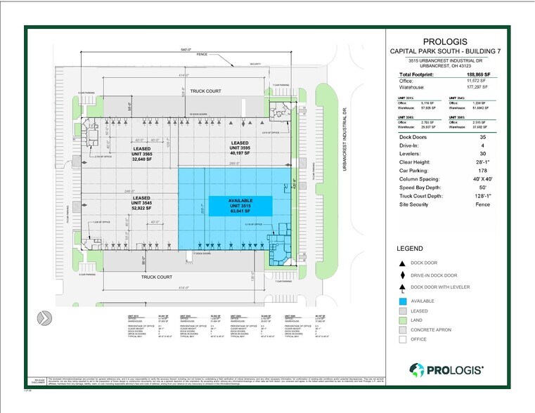 3515-3595 Urbancrest Industrial Dr, Grove City, OH à louer - Plan de site – Image 3 sur 3