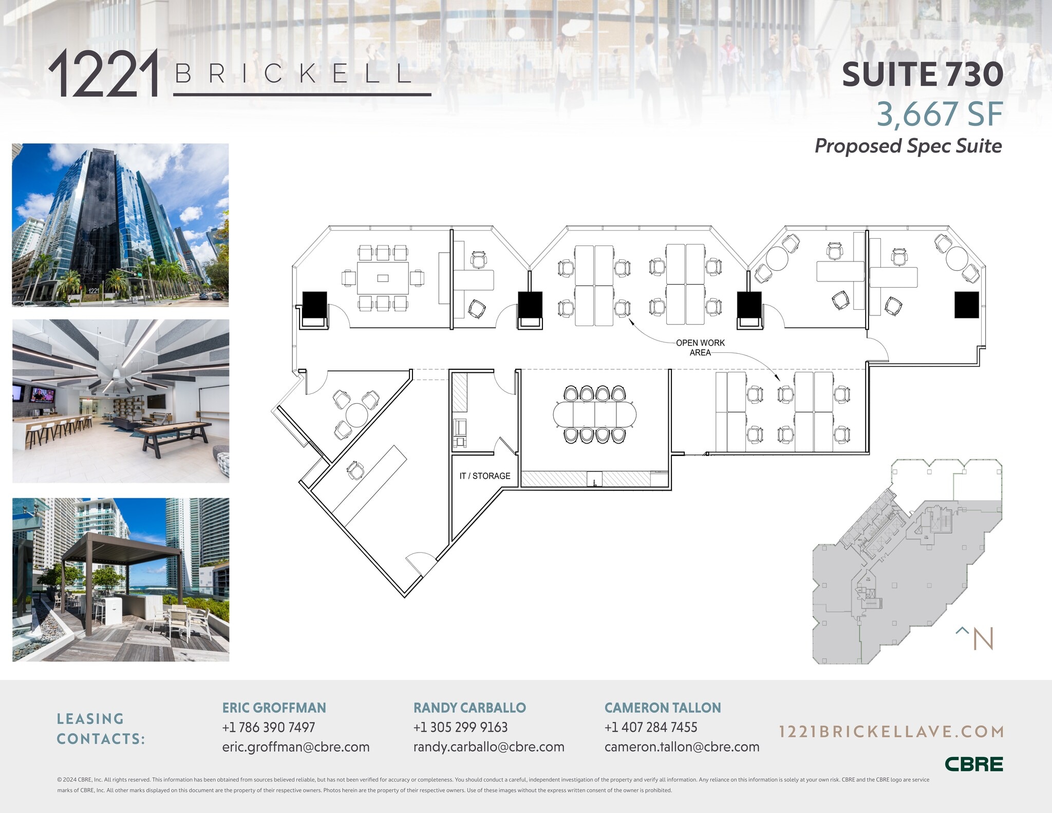 1221 Brickell Ave, Miami, FL à louer Plan de site– Image 1 sur 1