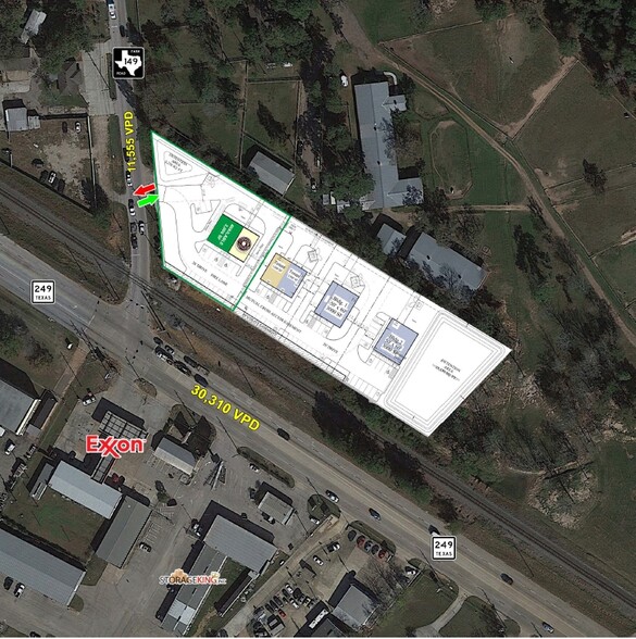 33502 Farm to Market 149, Pinehurst, TX à louer - Plan de site – Image 3 sur 3