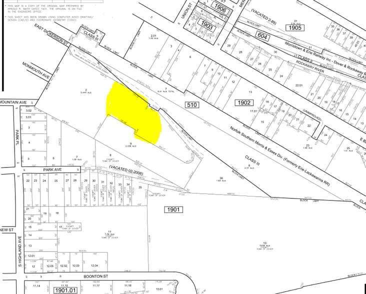 126 E Dickerson St, Dover, NJ à louer - Plan cadastral – Image 2 sur 69