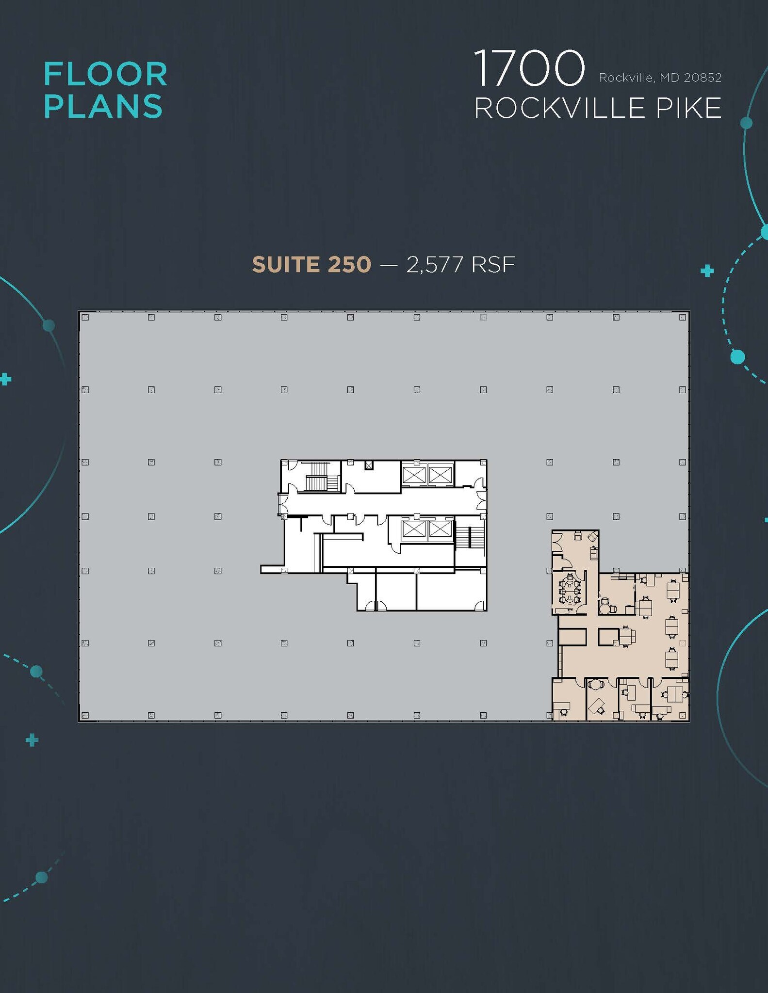 1700 Rockville Pike, Rockville, MD à louer Plan d’étage– Image 1 sur 1