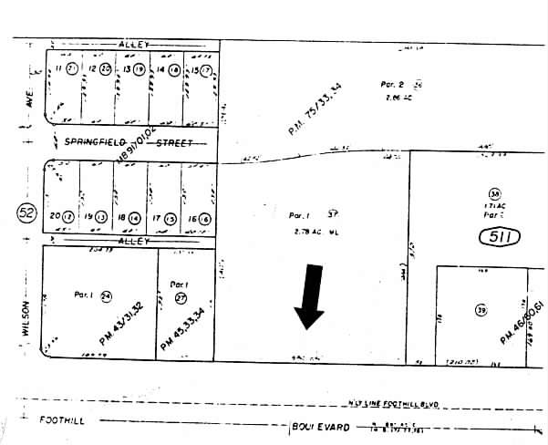 1317 W Foothill Blvd, Upland, CA à louer - Plan cadastral – Image 2 sur 6