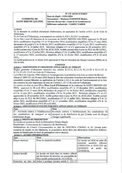 Terrain dans Saint-Brevin-les-Pins à vendre - Plan d’étage – Image 3 sur 6