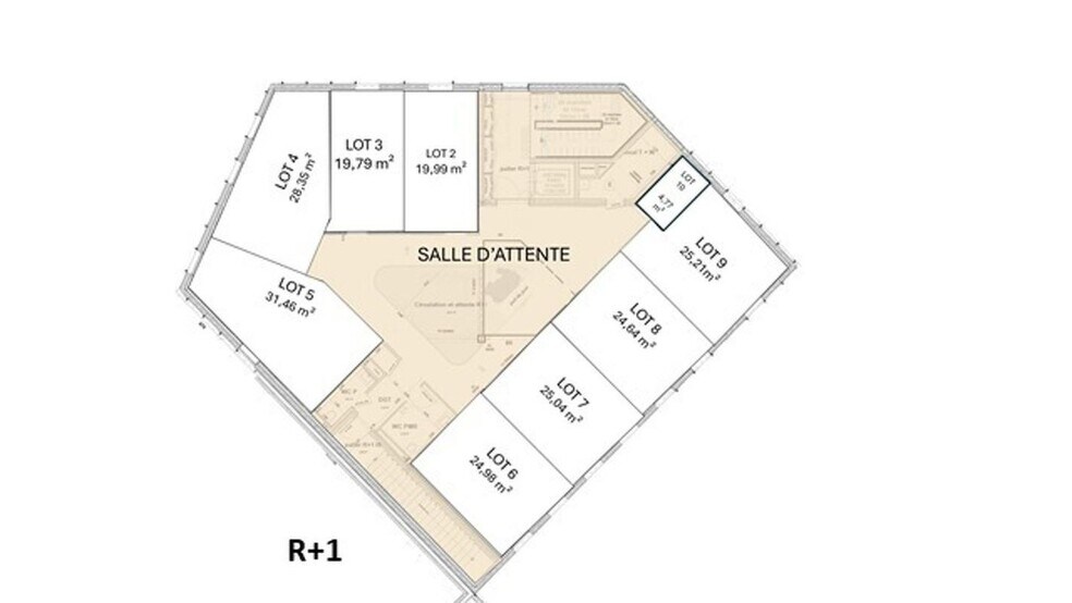Bureau dans Hermanville Sur Mer à vendre - Plan d’étage – Image 3 sur 4