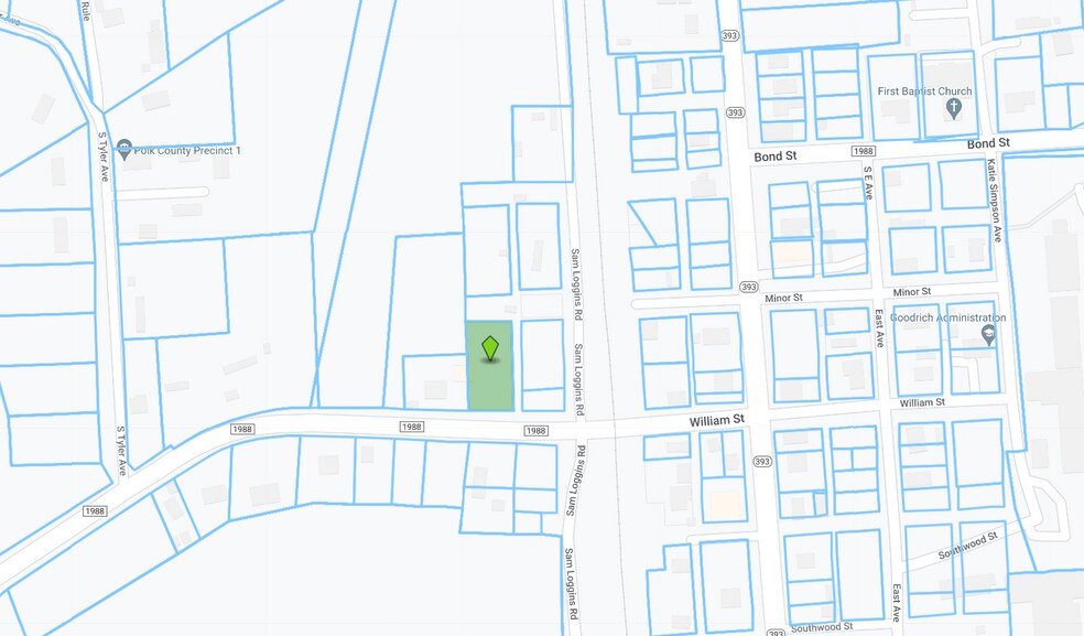 328 W FM 1988, Goodrich, TX à vendre - Plan cadastral – Image 2 sur 2