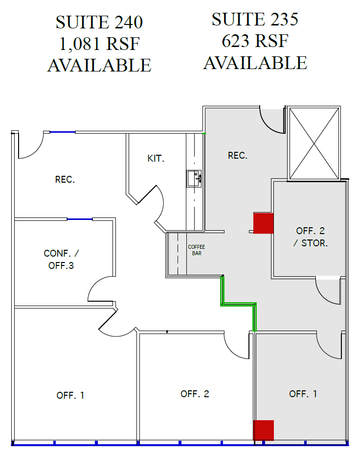 14110 N Dallas Pky, Dallas, TX à louer Plan d’étage– Image 1 sur 2