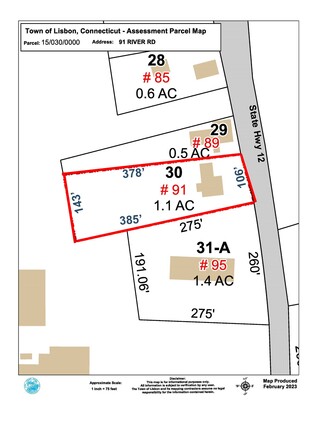 Plus de détails pour 91 River Rd, Lisbon, CT - Terrain à vendre