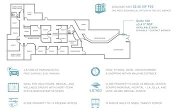 8929 University Center Ln, San Diego, CA à louer Plan d’étage– Image 1 sur 1