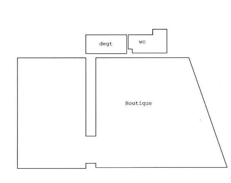 Local commercial dans Paris à louer - Plan d’étage – Image 1 sur 1