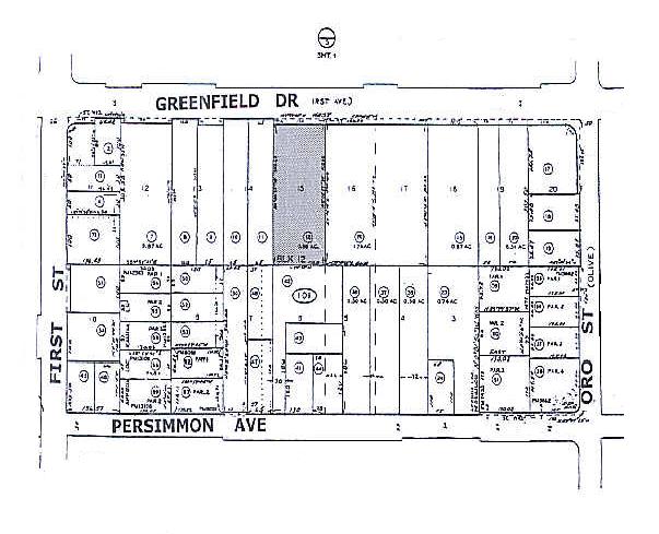 1145 Greenfield Dr, El Cajon, CA à louer - Plan cadastral – Image 2 sur 8