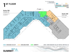 2002 Edmund Halley Dr, Reston, VA à louer Plan d’étage– Image 1 sur 1