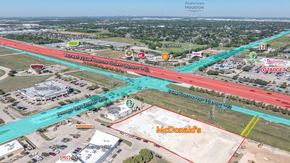SEQ Beltway 8 & Pearland Pkwy, Houston, TX à vendre - Photo de l’immeuble – Image 1 sur 6