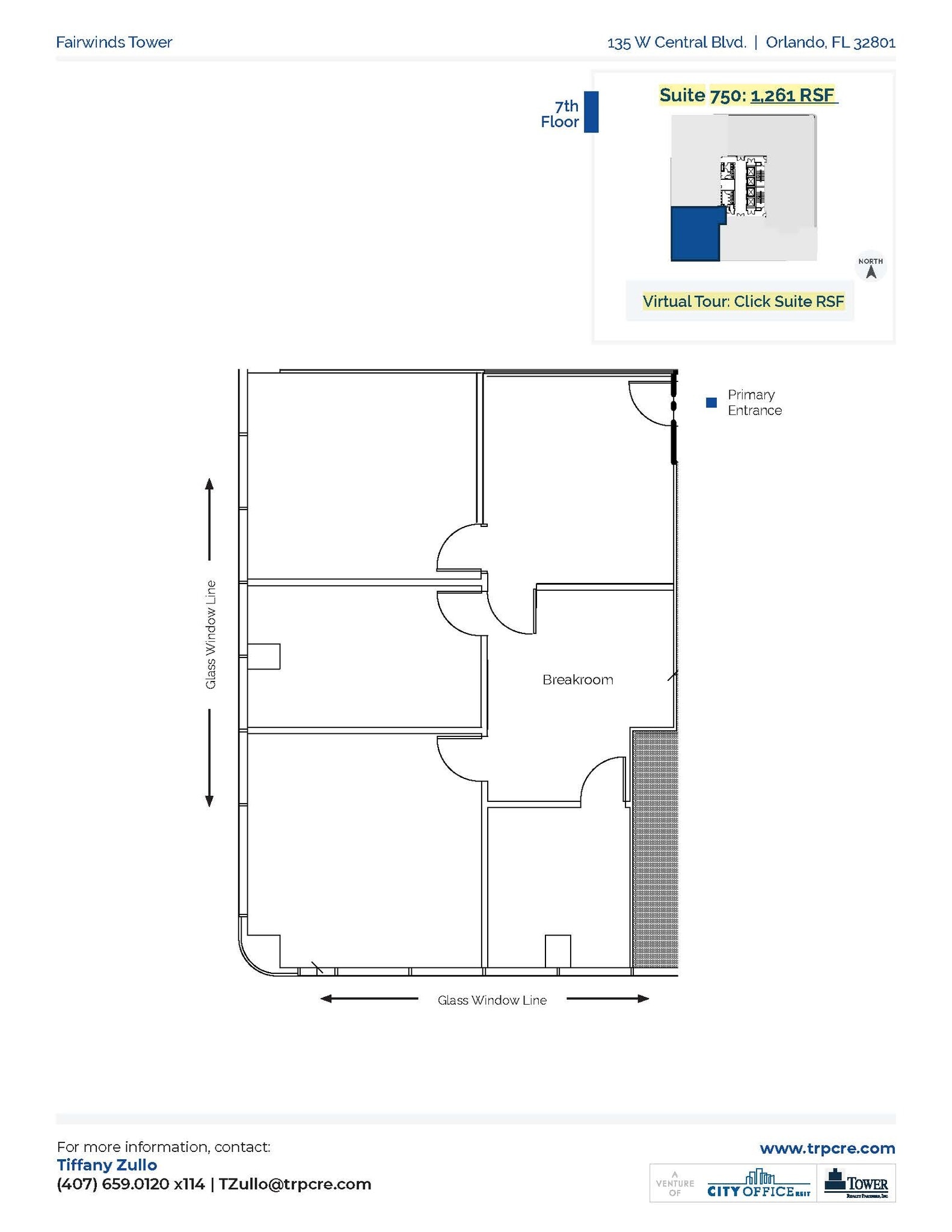 135 W Central Blvd, Orlando, FL à louer Plan d’étage– Image 1 sur 1