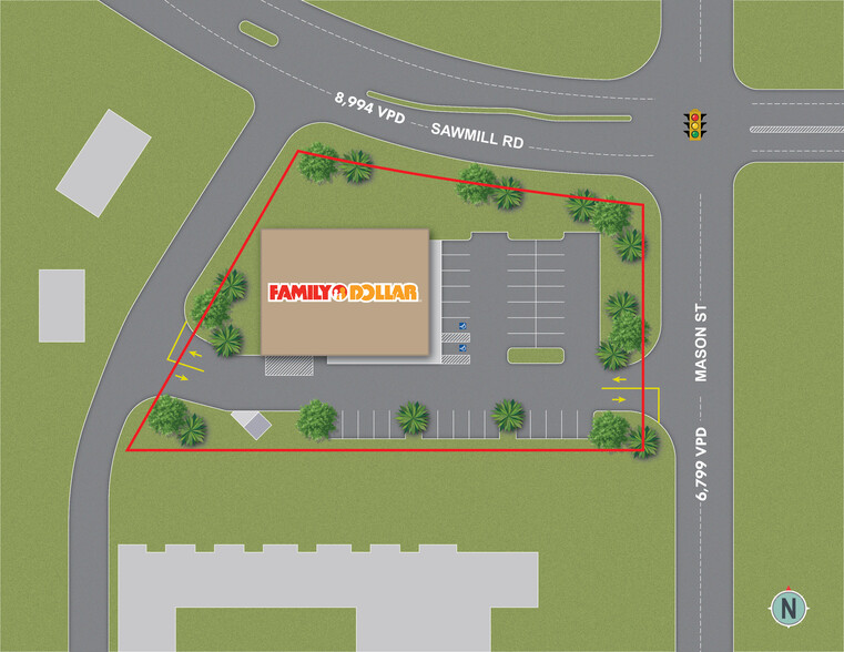304 Mason St, Laurel, MS à vendre - Plan de site – Image 2 sur 5