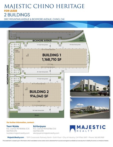 SEC Mountain Ave & Bickmore Ave, Chino, CA à louer - Plan de site – Image 2 sur 2