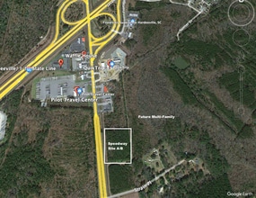 Speedway Blvd - Hwy 17 hwy, Hardeeville, SC - VUE AÉRIENNE  vue de carte