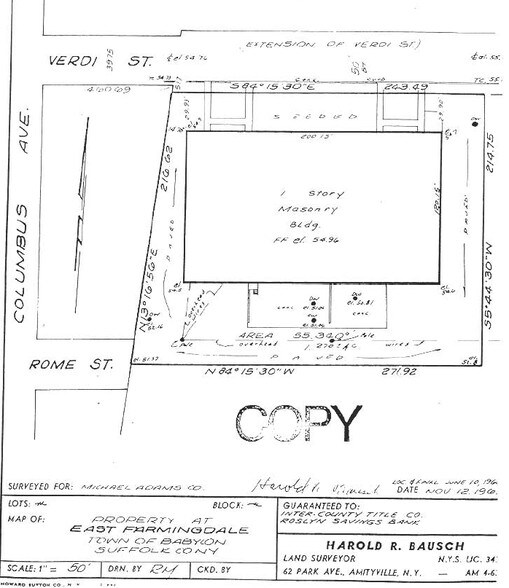 159-165 Verdi St, Farmingdale, NY à louer - Plan cadastral – Image 2 sur 7