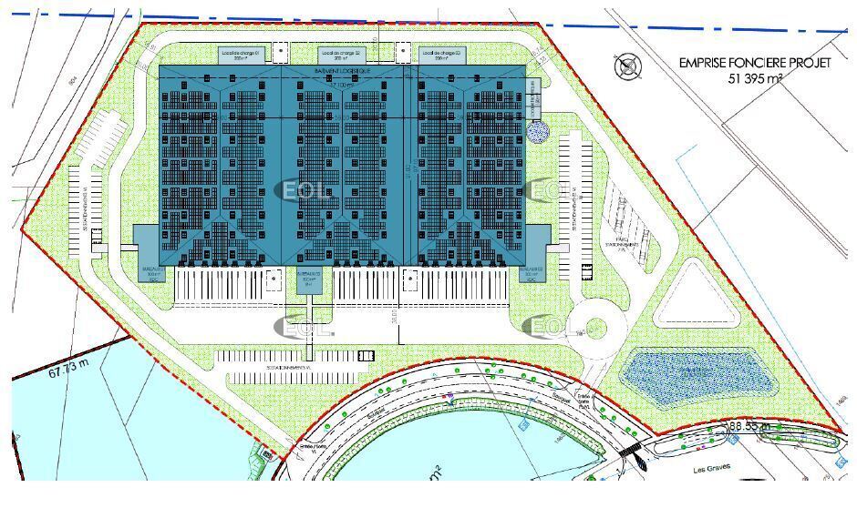 Industriel/Logistique dans Montbartier à louer Plan de site– Image 1 sur 2