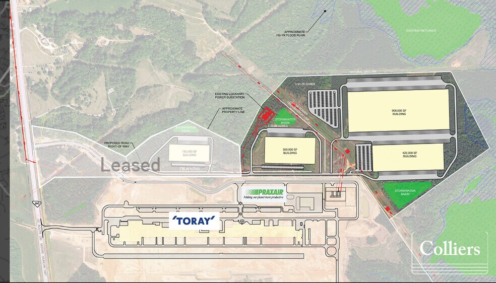 Moore Duncan Hwy, Moore, SC à vendre - Plan de site – Image 1 sur 2