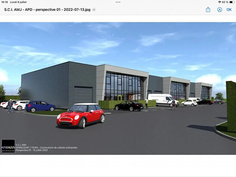 Local d’activités dans Semécourt à louer - Photo de l’immeuble – Image 2 sur 2