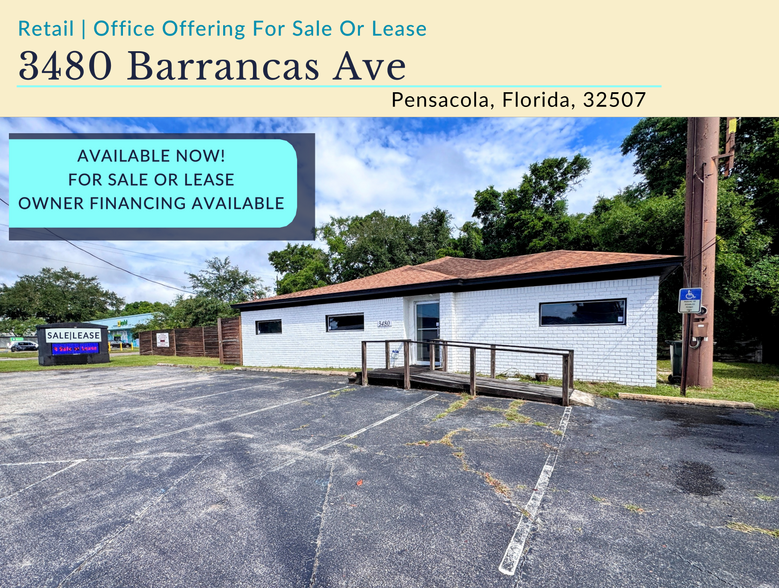 3480 Barrancas Ave, Pensacola, FL à vendre - Photo de l’immeuble – Image 1 sur 24