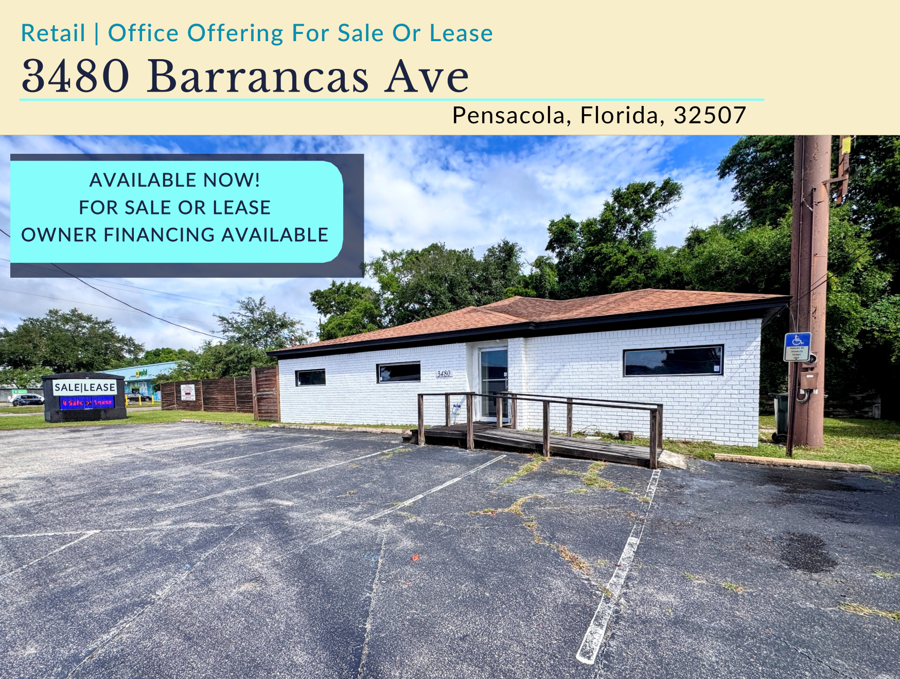 3480 Barrancas Ave, Pensacola, FL à vendre Photo de l’immeuble– Image 1 sur 25