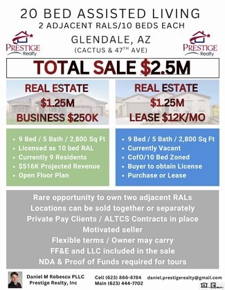 Plus de détails pour Cactus & 47th, Glendale, AZ - Santé à vendre