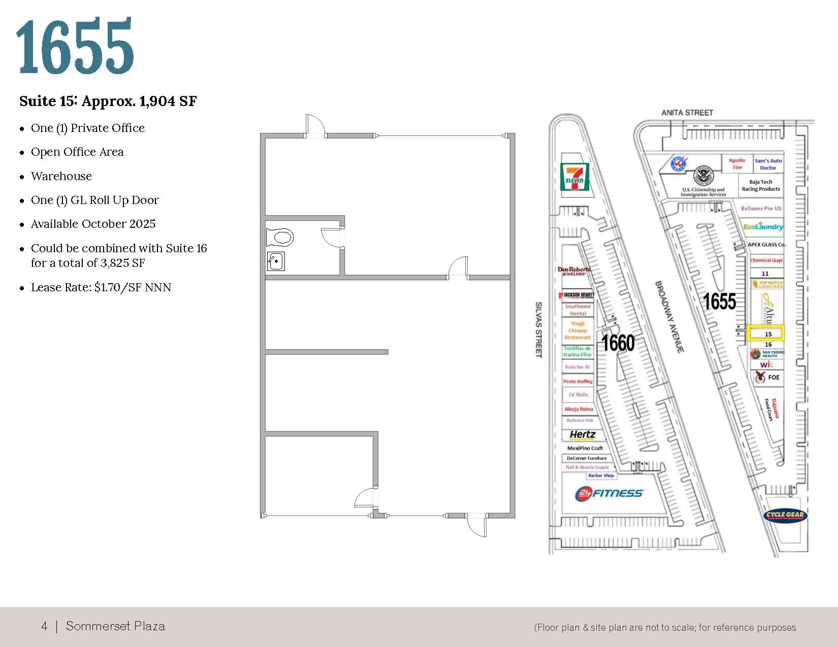 1655-1660 Broadway, Chula Vista, CA à louer Plan d’étage– Image 1 sur 1