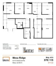 4215 E McDowell Rd, Mesa, AZ à louer Plan d’étage– Image 1 sur 7