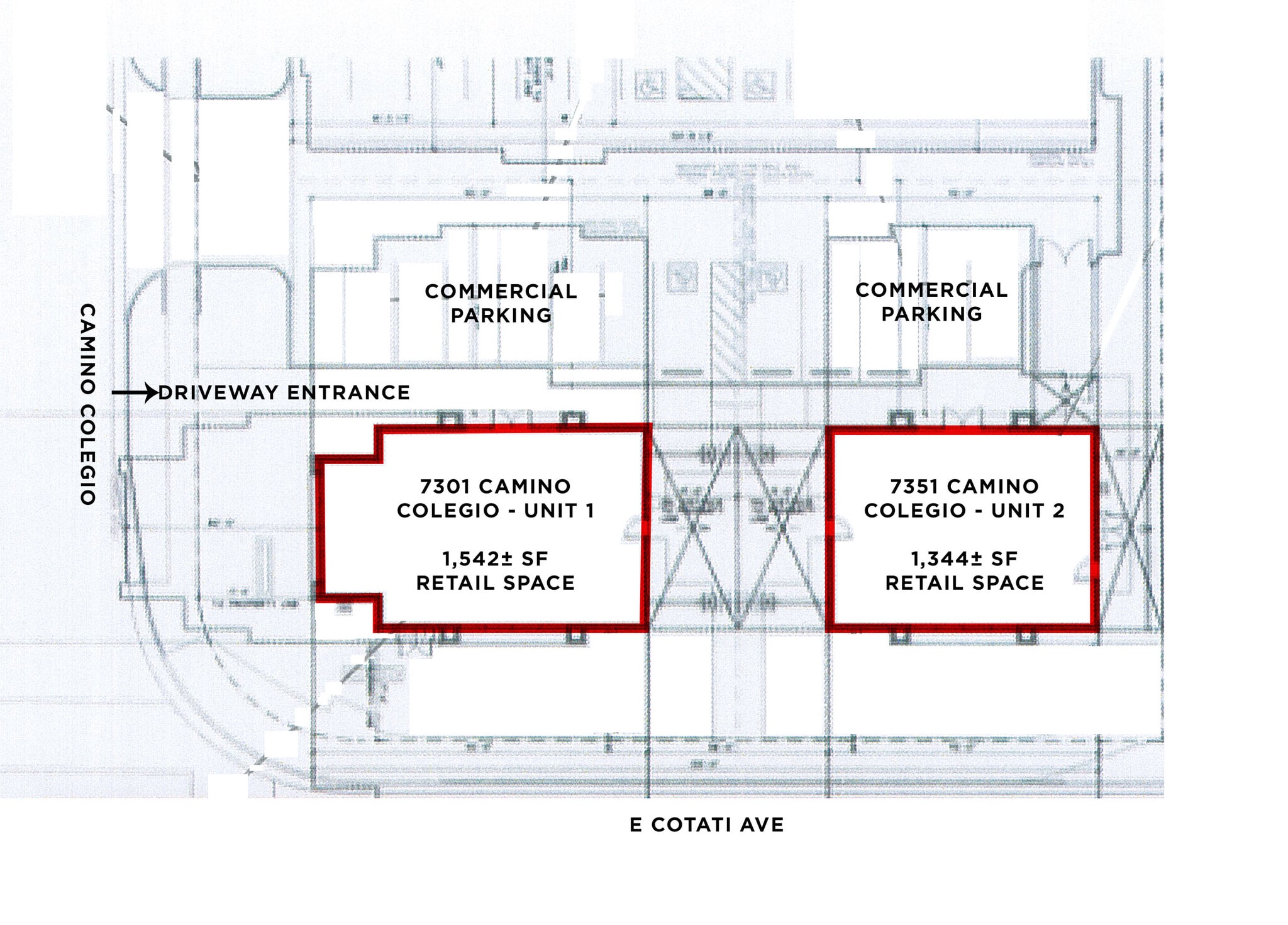 7301-7351 Camino Colegio, Rohnert Park, CA à louer Plan de site– Image 1 sur 2