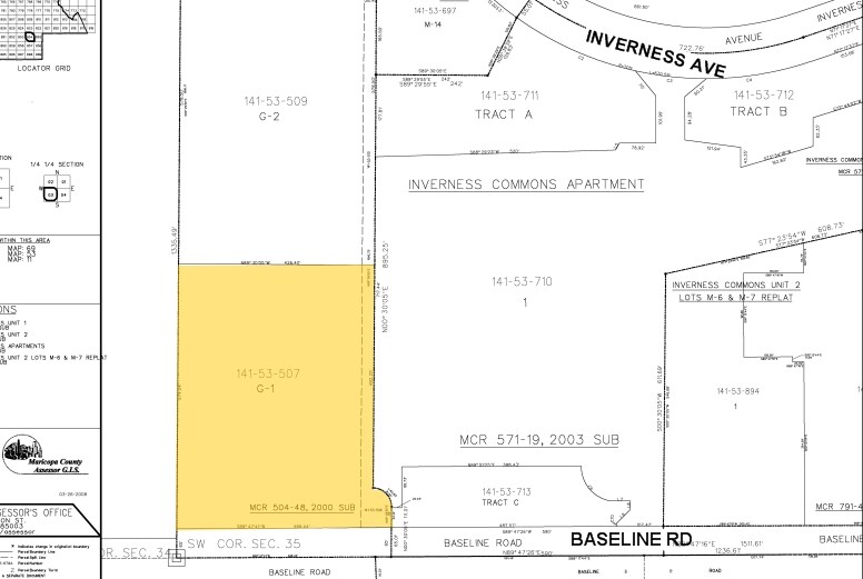 5222 E Baseline Rd, Gilbert, AZ à louer - Plan cadastral – Image 2 sur 15