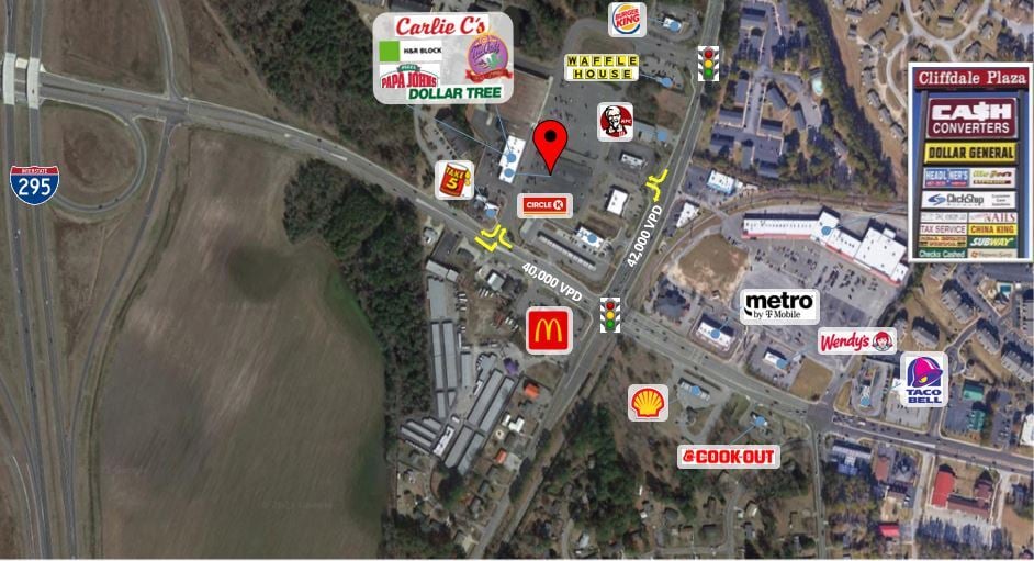 690-700 S Reilly Rd, Fayetteville, NC à louer - Aérien – Image 2 sur 8