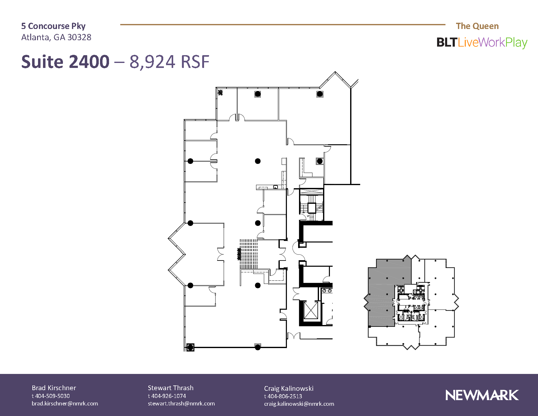 6 Concourse Pky NE, Atlanta, GA à louer Plan d’étage– Image 1 sur 1