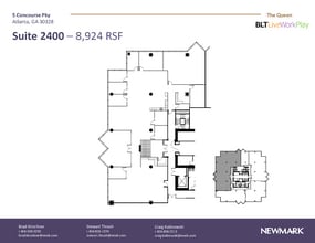 6 Concourse Pky NE, Atlanta, GA à louer Plan d’étage– Image 1 sur 1