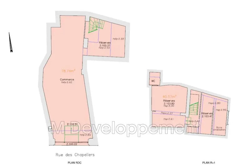 Local commercial dans Aix-en-Provence à louer - Plan d’étage – Image 2 sur 2